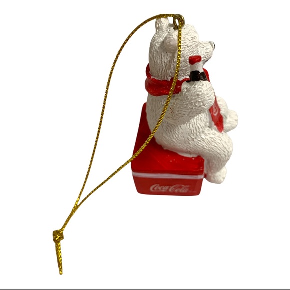Coca Cola Polar Bear Christmas Tree Ornament Coke Decoration In Original Box - Picture 6 of 7